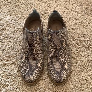 Snake Print Booties